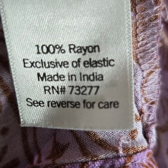 Women Crop Tank Top Checkered Paisley Handkerchief Hem Rayon Boho XL - Picture 5 of 6